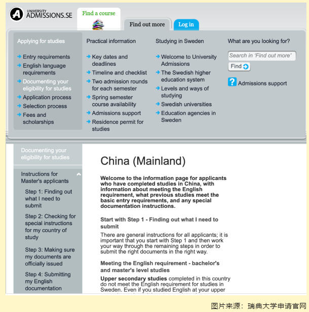 瑞典大學留學申請要求有哪些？